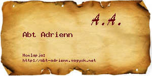 Abt Adrienn névjegykártya