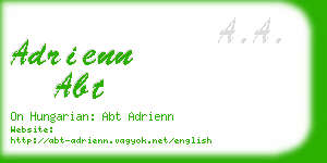 adrienn abt business card